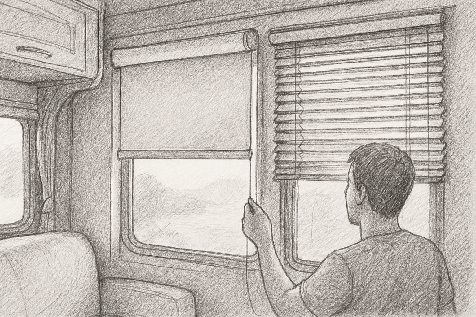Upgrade Your RV: Replace RV Blinds with Roller Shades for Instant Style and Better Comfort