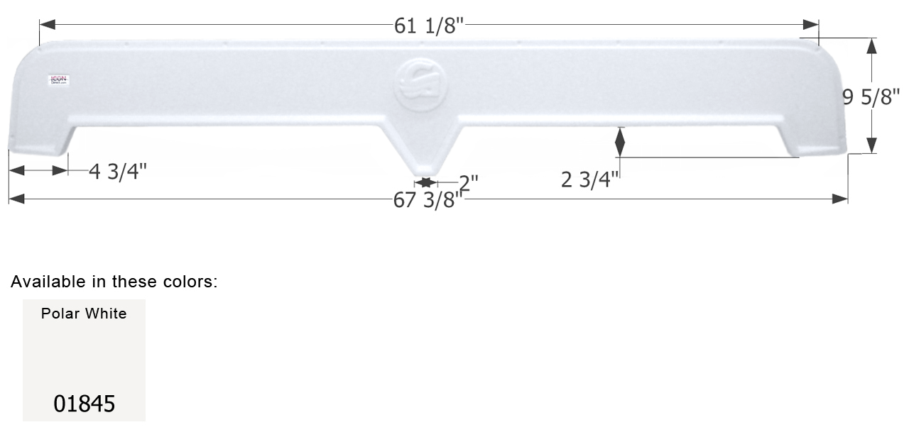 ICON - Fender Skirt, Tandem, Thor, FS1845, Polar White