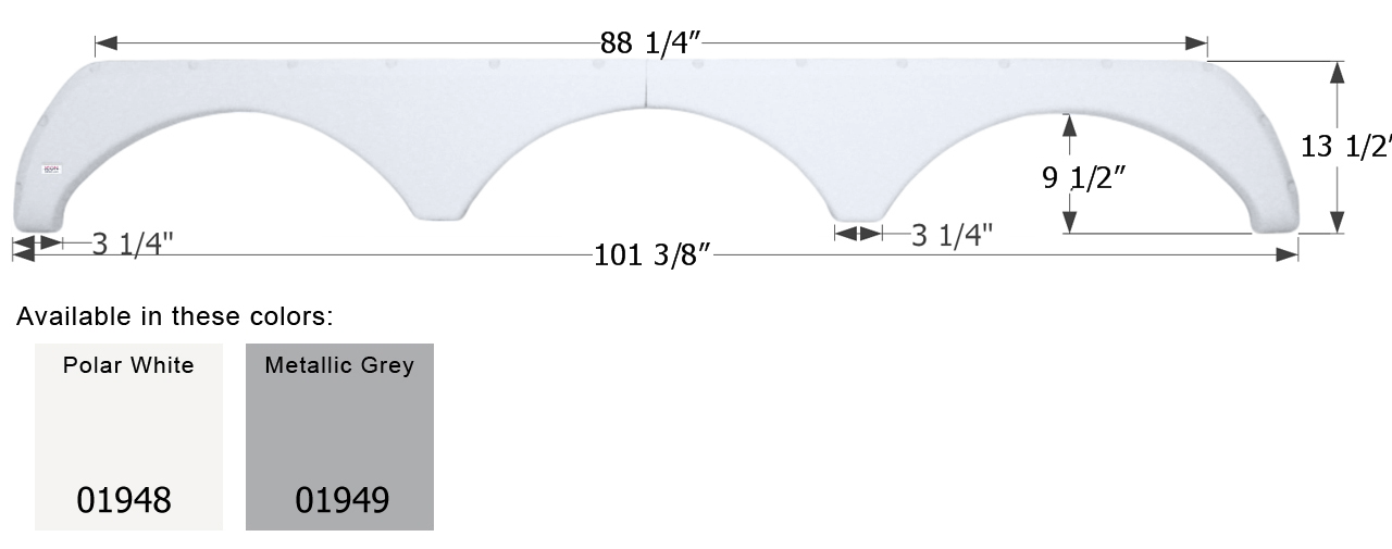 ICON - Fender Skirt, Triple, Thor, FS1948, Metallic Grey