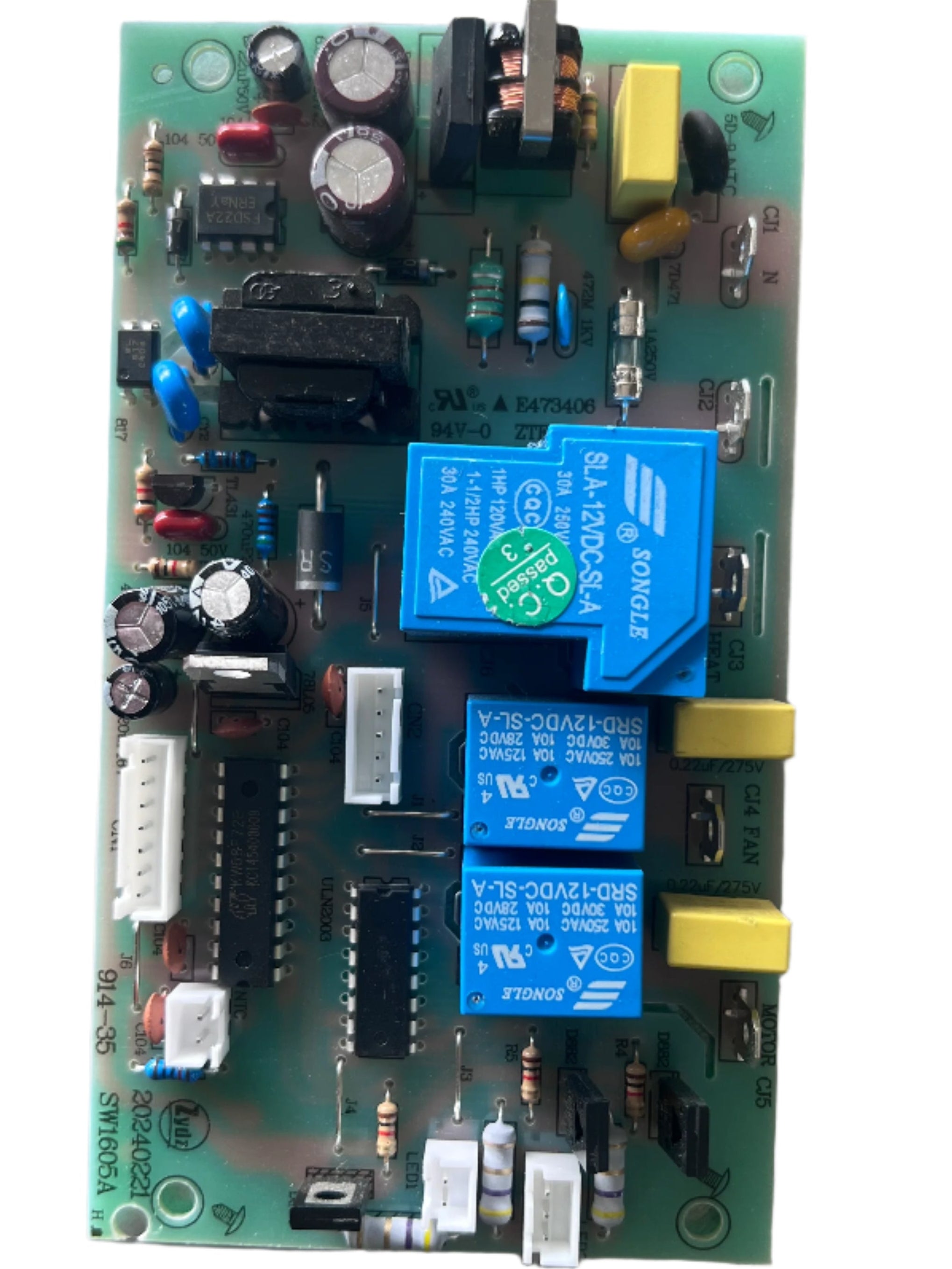 Covenant - Replacement Electronic Control Board for Touchscreen RV Electric Fireplaces | LFP-NEWTSPCBOARD