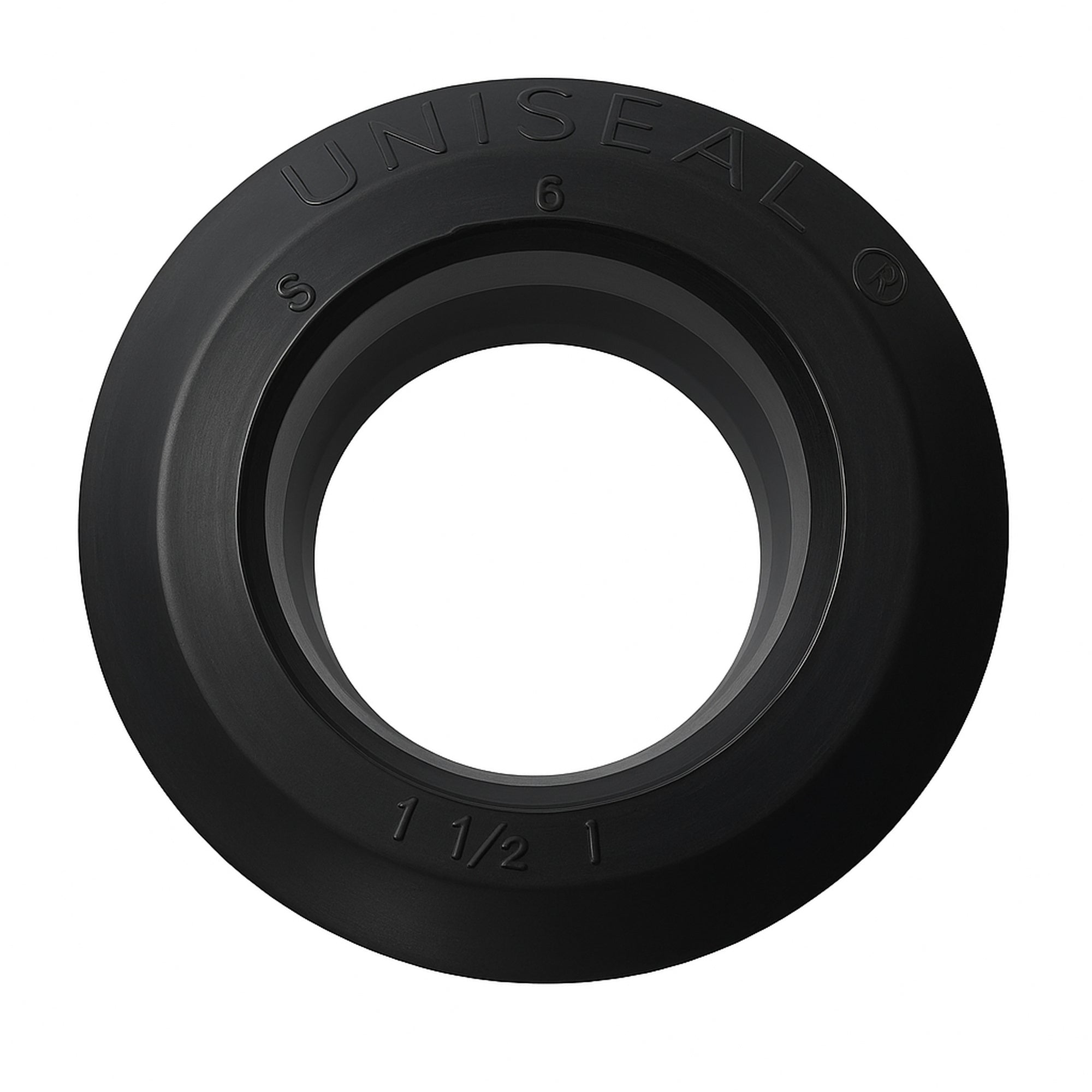 1-1/2" Uniseal Grommet - Black U150 cleaned product image 1