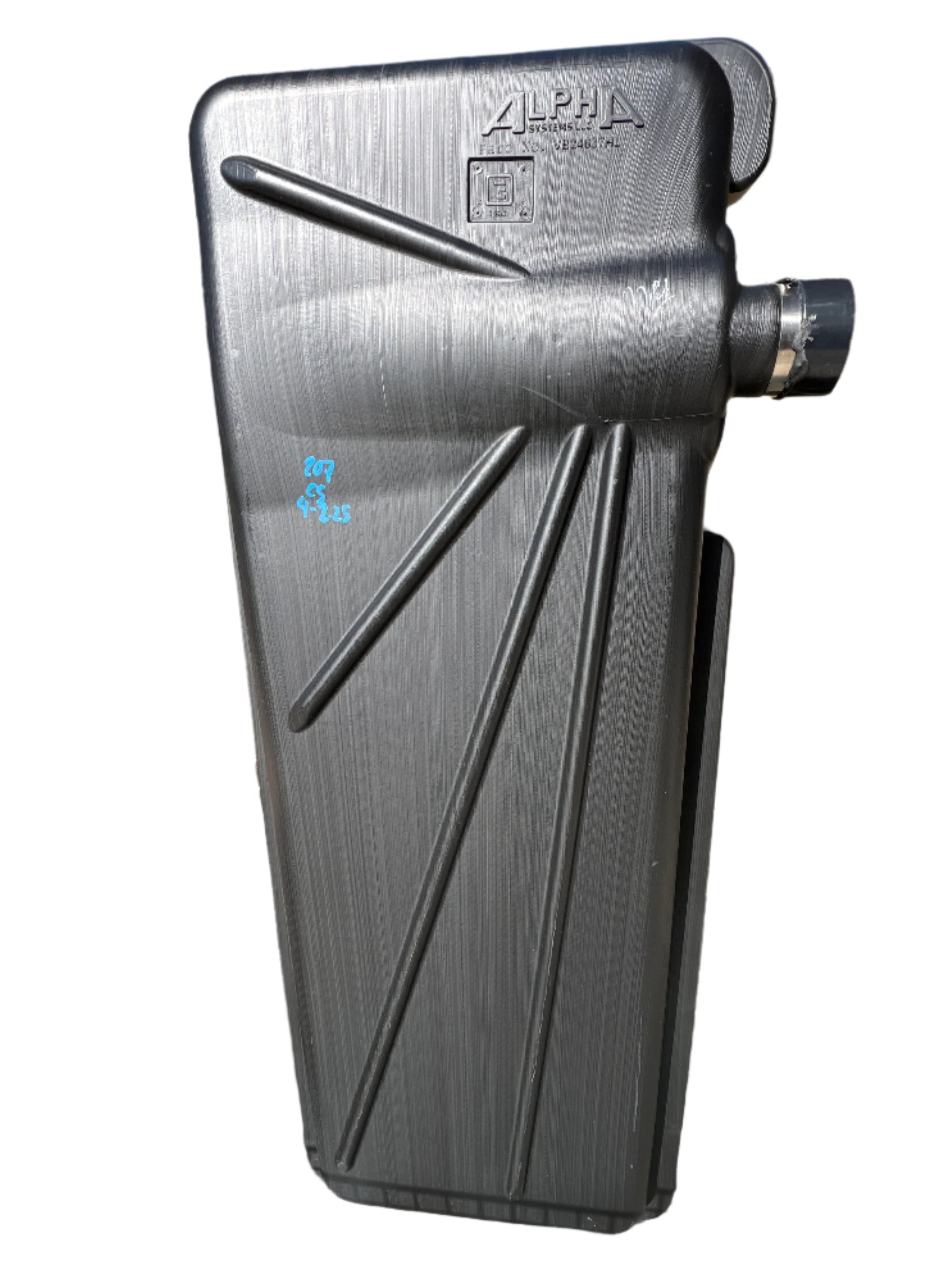 Alpha - 40 Gallons Black Holding Tank - 63" x 25" x 7" - VB24637HL (No Probes, Tank Only)