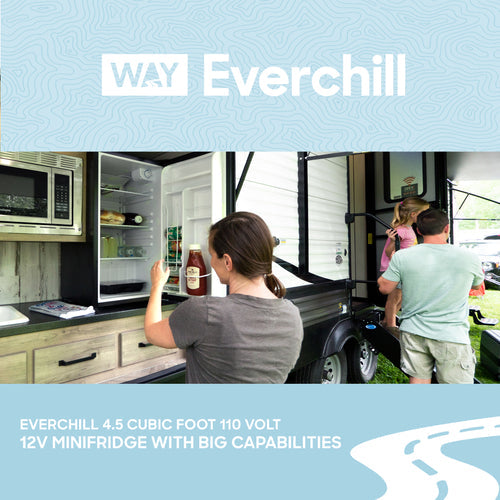 Everchill - 3.3 Cu Ft 12V RV Refrigerator Stainless Steel Left Hand Door - WS-95RDC - 2022449861 - 3.3 cu ft 12V RV refrigerator 2022449861