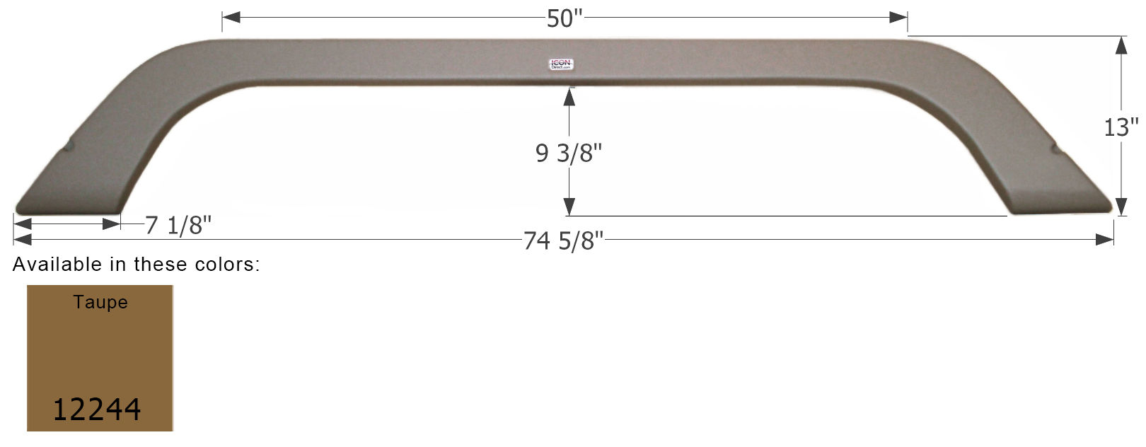 ICON - Fender Skirt, Tandem, Thor, FS2244, Taupe
