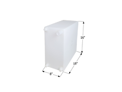 ICON - 10 Gallons RV Fresh Water Tank - 18" x 16" x 8" - WT2465 - w/ .5" Fittings