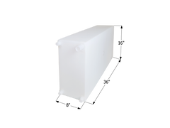 ICON - 20 Gallons RV Fresh Water Tank - 36" x 16" x 8" - WT2468 - w/ .5" Fittings