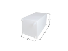 ICON - 15 Gallons RV Fresh Water Tank - 24" x 12" x 12" - WT2471 - w/ .5" Fittings