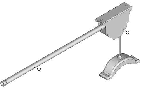 Lippert - Offset Winch Assembly with 21-3/4" Welded Extension