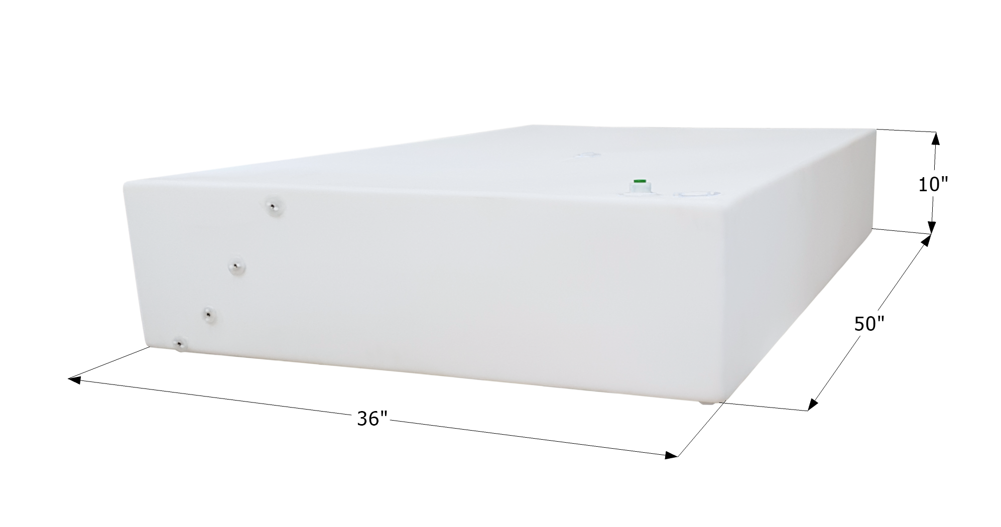 ICON - Fresh Water Tank, WT3555, 50x36x10, 75 Gallons, 0318084