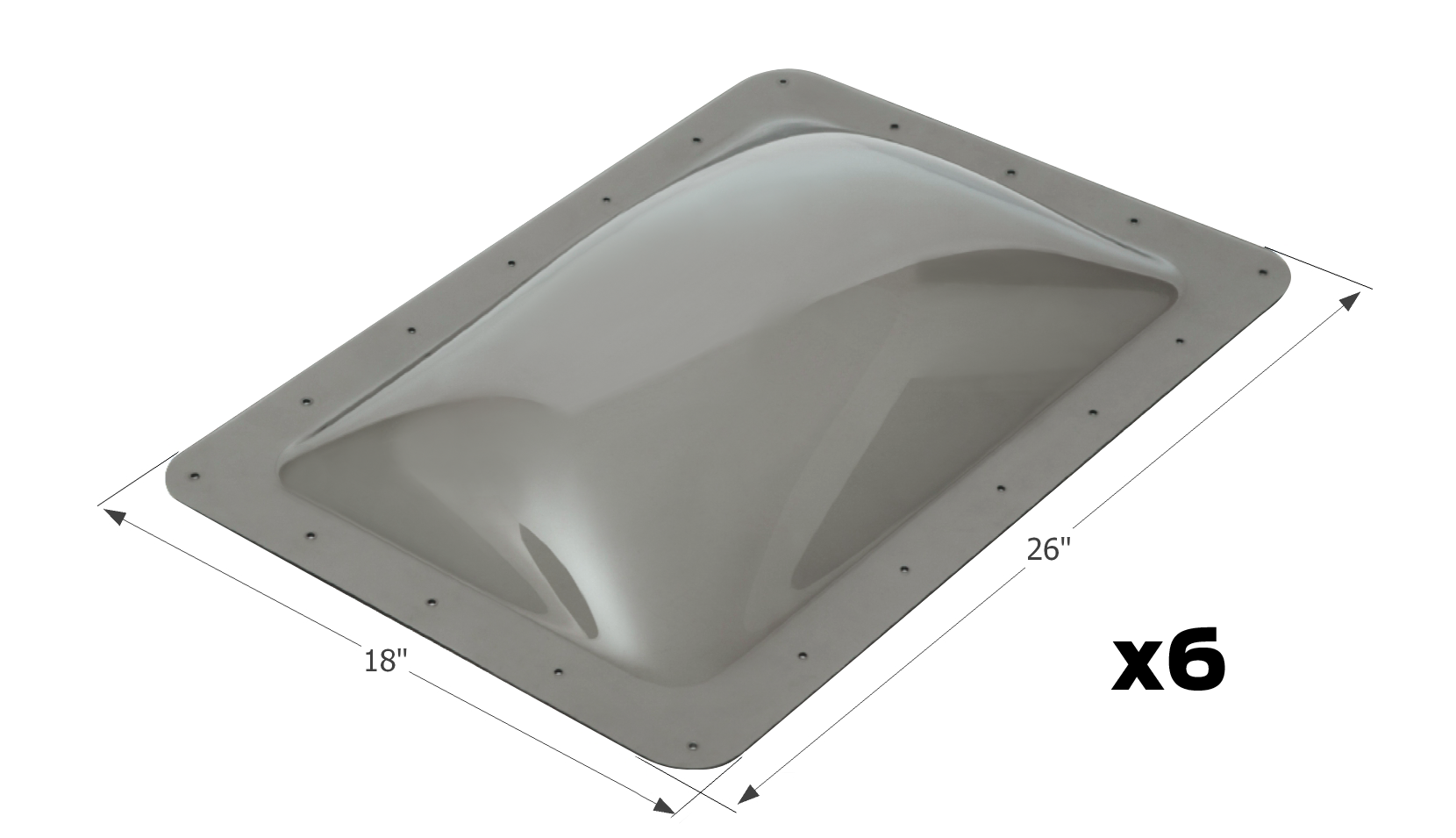 ICON - Skylight, SL1422S, Smoke, 6-Pack