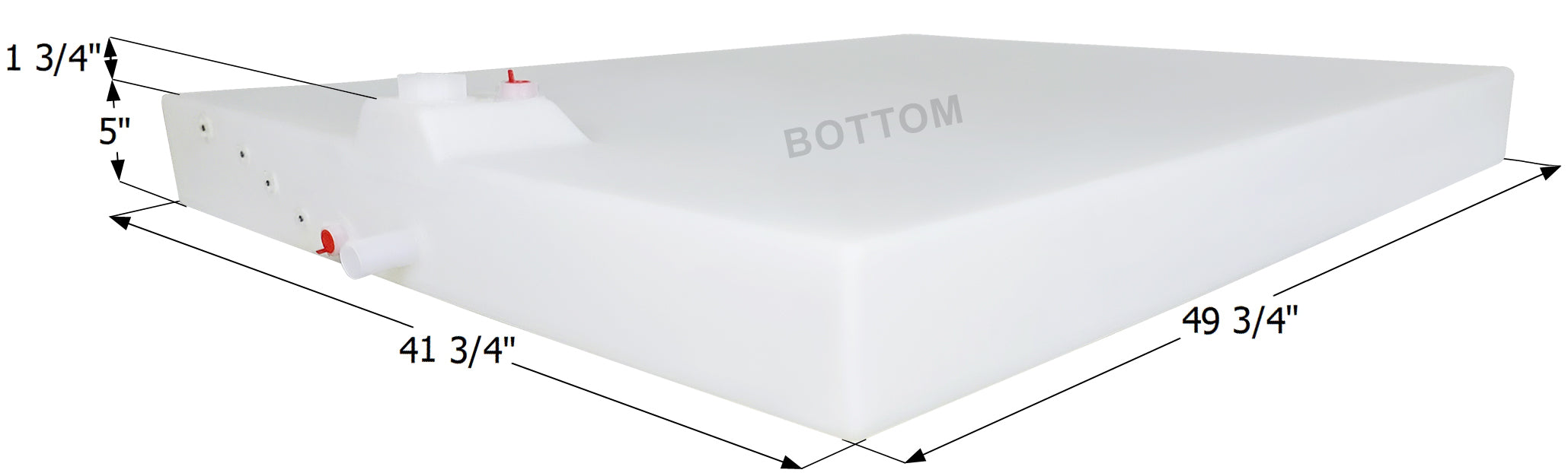Ameri-Kart 13 Gallon RV Fresh Water Tank – Cube Shape, BPA-Free, Made In USA For Campers/Motorhomes
