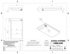 Alpha - 35 Gallon RV Holding Tank - 54" x 32" x 7 1/2" - 148BLANK