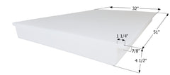 ICON - 26 Gallons RV Fresh Water Tank - 51" x 32" x 4.5" - WT1239 - Tank Only