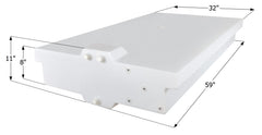 ICON - 58 Gallons (with sump) RV Fresh Water Tank - 59" x 32" x 8" - WT4219 - W1566001