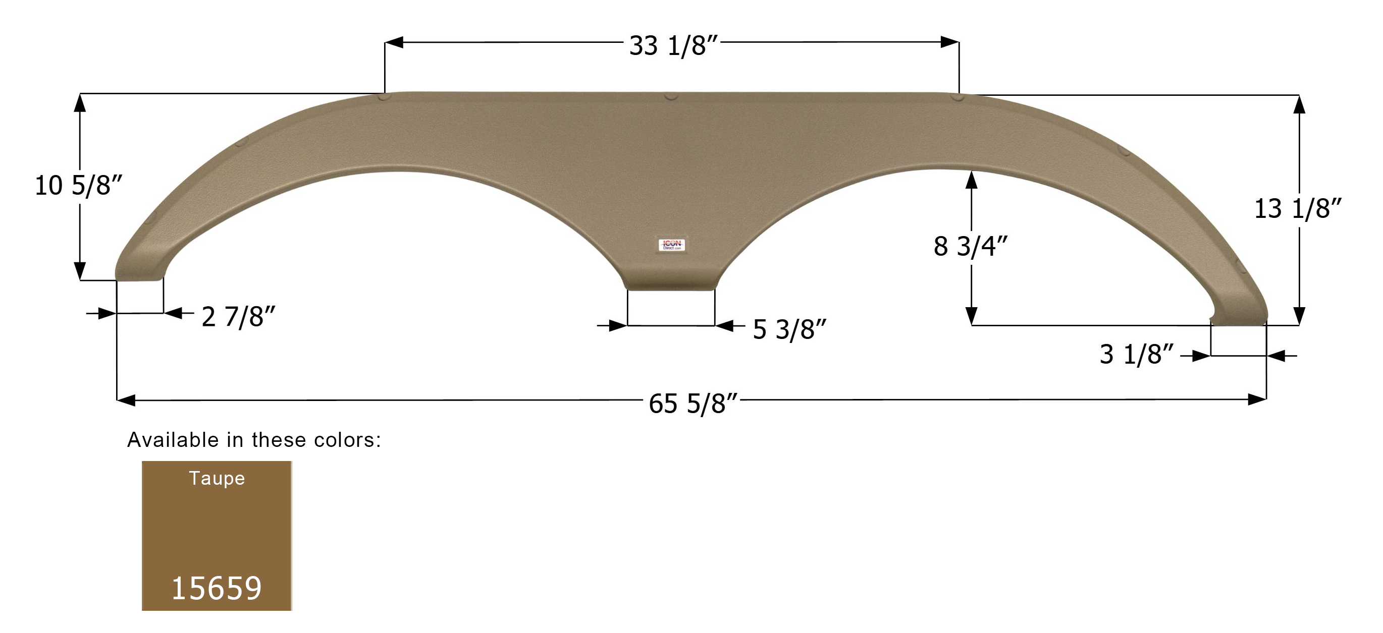 ICON - Fender Skirt, Tandem, Forest River, FS5658R, Taupe