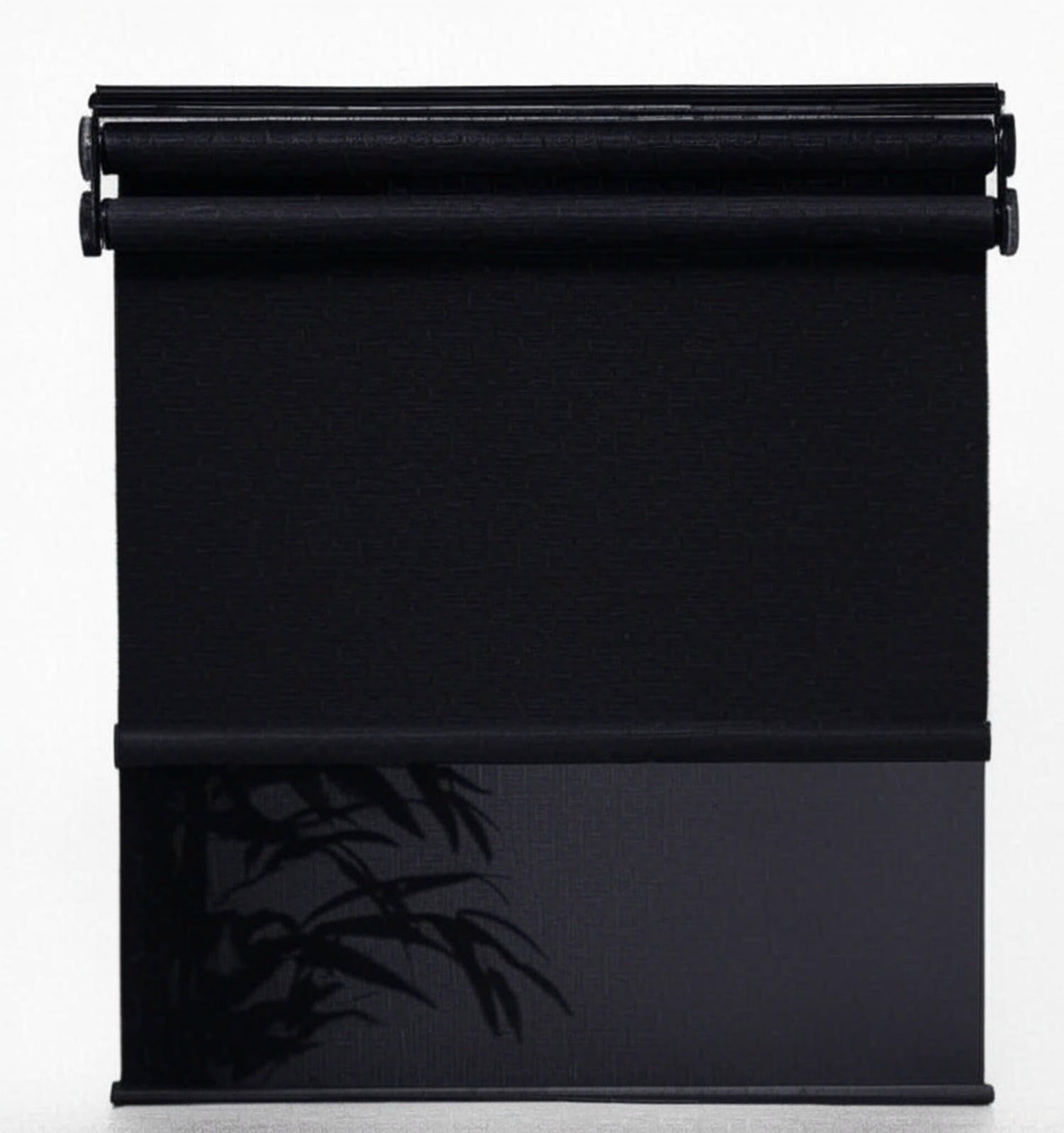 Premium RV Day & Night Roller Shades - 1.25" - Black Color Vinyl Sheen - Cordless | Slow-Rise™ Custom Window Treatment - (OEM Original)