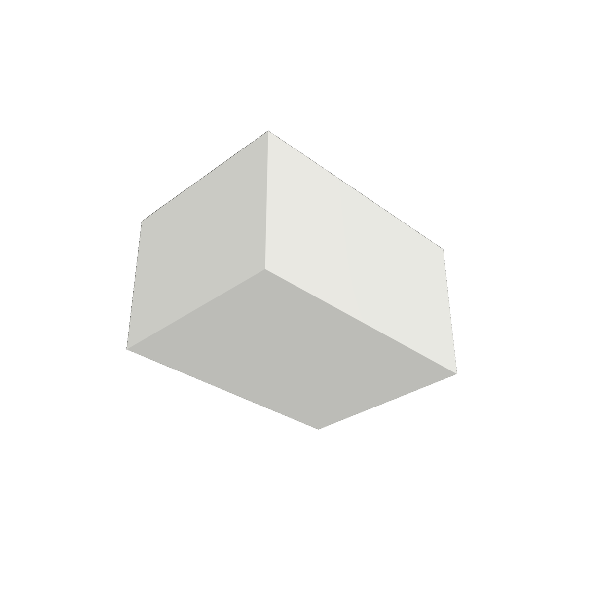 Alpha 180BLANK — print-based underside view of blank rectangular body