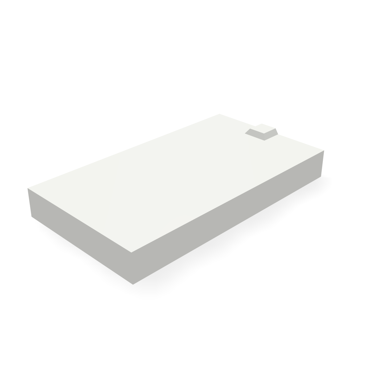 Alpha 196BLANK — print-based underside view of stepped blank body