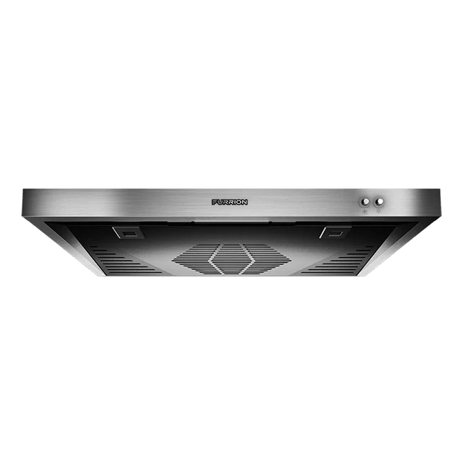 Furrion - 12V Ductless RV Range Hood with Charcoal Filter - Stainless Steel - 2021123594