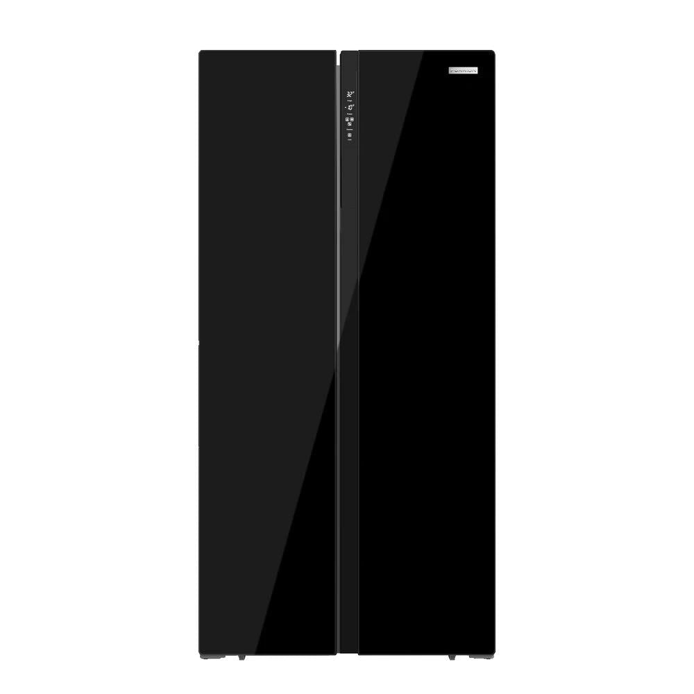 Furrion Arctic 16 Cu. Ft. 12V Side-By-Side Residential-Style Refrigerator - Black Glass #FCR16DCASA-BG