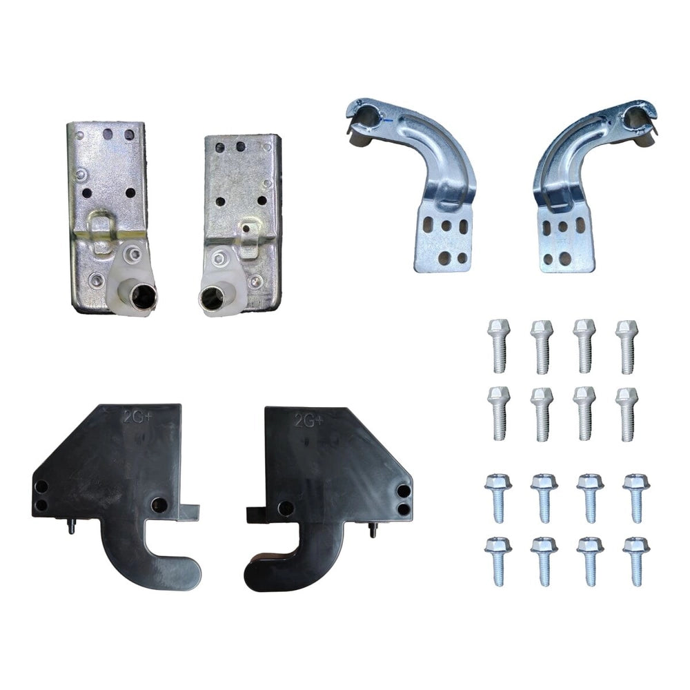 Furrion 20.6 Cu. Ft. Side-By-Side RV Refrigerator Hinge Kit - Top Left, Top Right, Bottom Left, Bottom Right, All Hinge Covers, Screws #C-FCR21ACASA-050