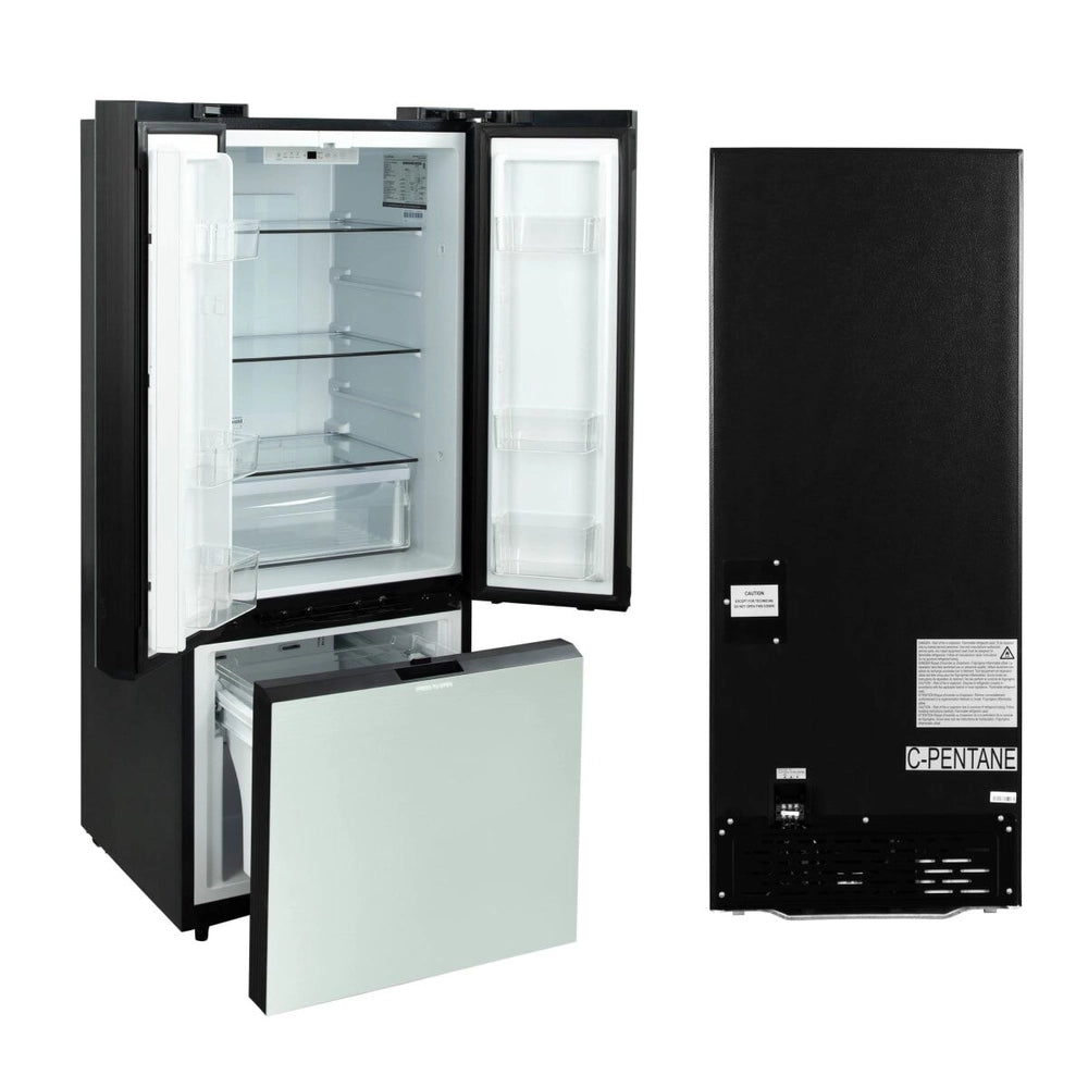 Furrion 10.2 Cuft 12V Fridge / French Door, Ss Glass