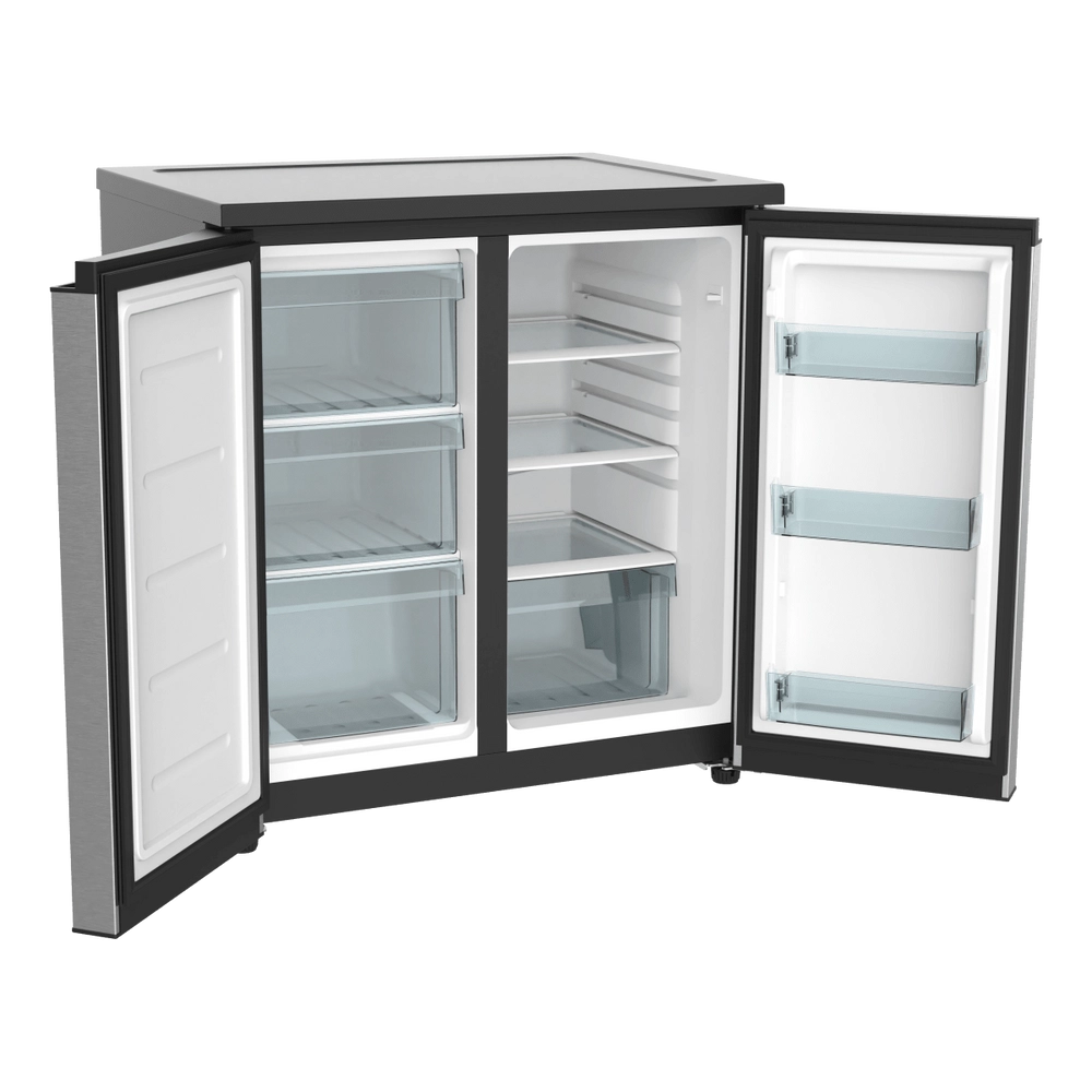 Furrion side-by-side RV refrigerator with freezer 5.6 cu. ft. 110V stainless FCR06ACGSA-SS