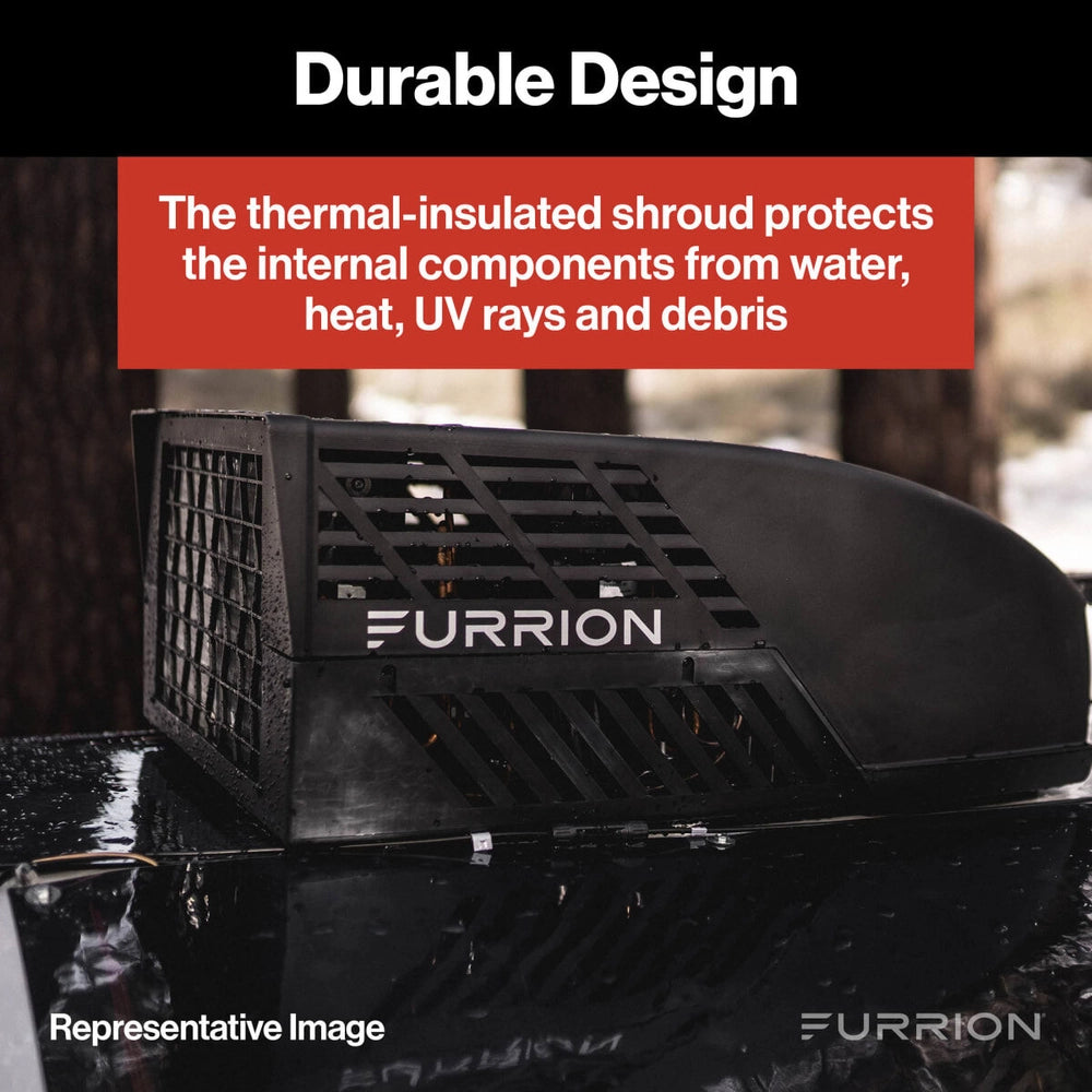 Furrion Chill Cube HE (High Efficiency) RV Roof Air Conditioner (R32) - 13.5K BTU, Black #FACR13HESA2-BL-AM