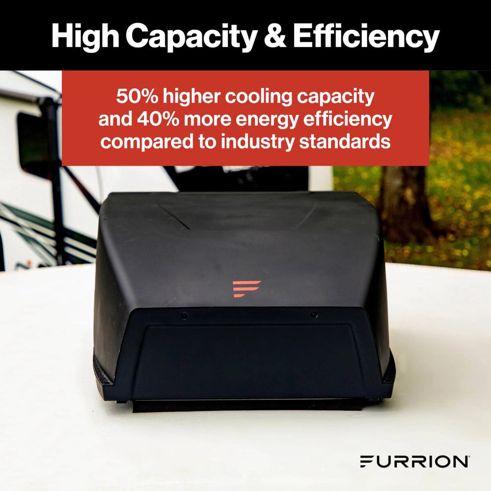 Furrion Chill Cube HE (High Efficiency) RV Roof Air Conditioner (R32) - 13.5K BTU, Black #FACR13HESA2-BL-AM
