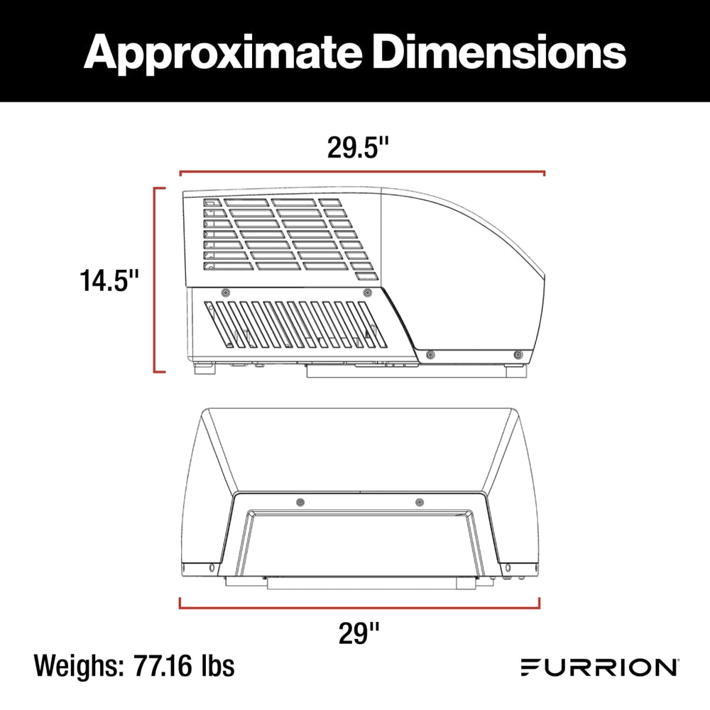 Furrion Chill Cube 18K - Approximate Dimensions