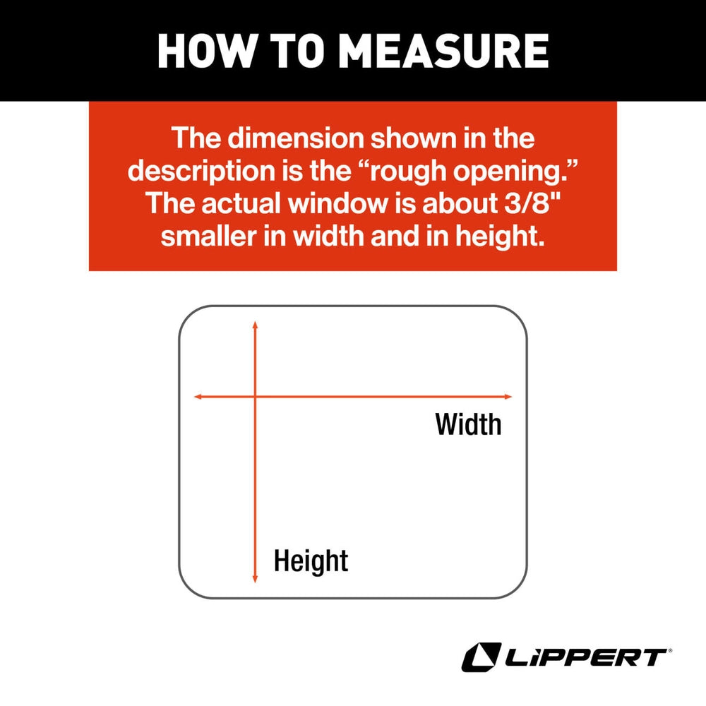 Lippert 8800 Series RV Window 60W x 29H