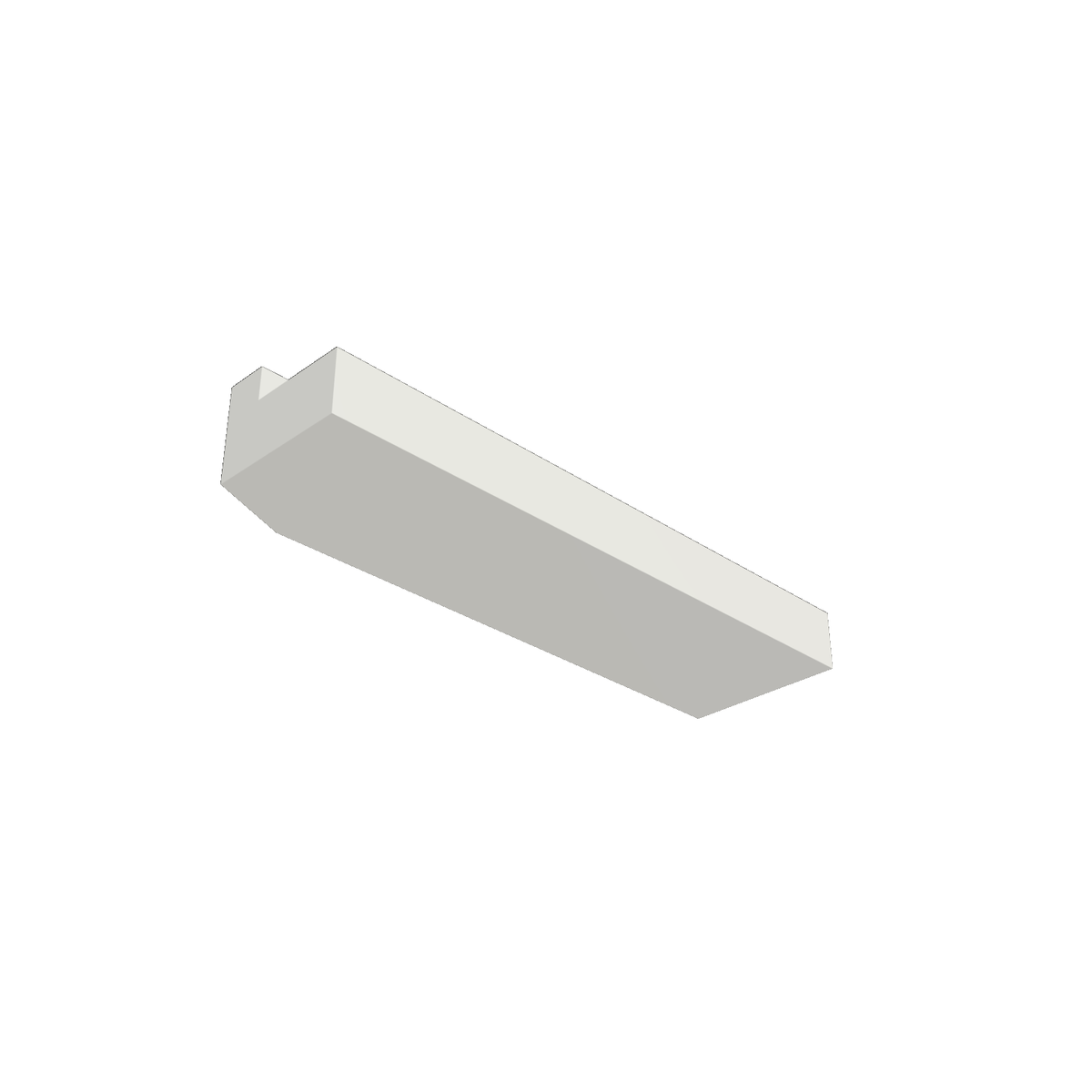 Alpha 259BLANK — print-based underside view of stepped blank body