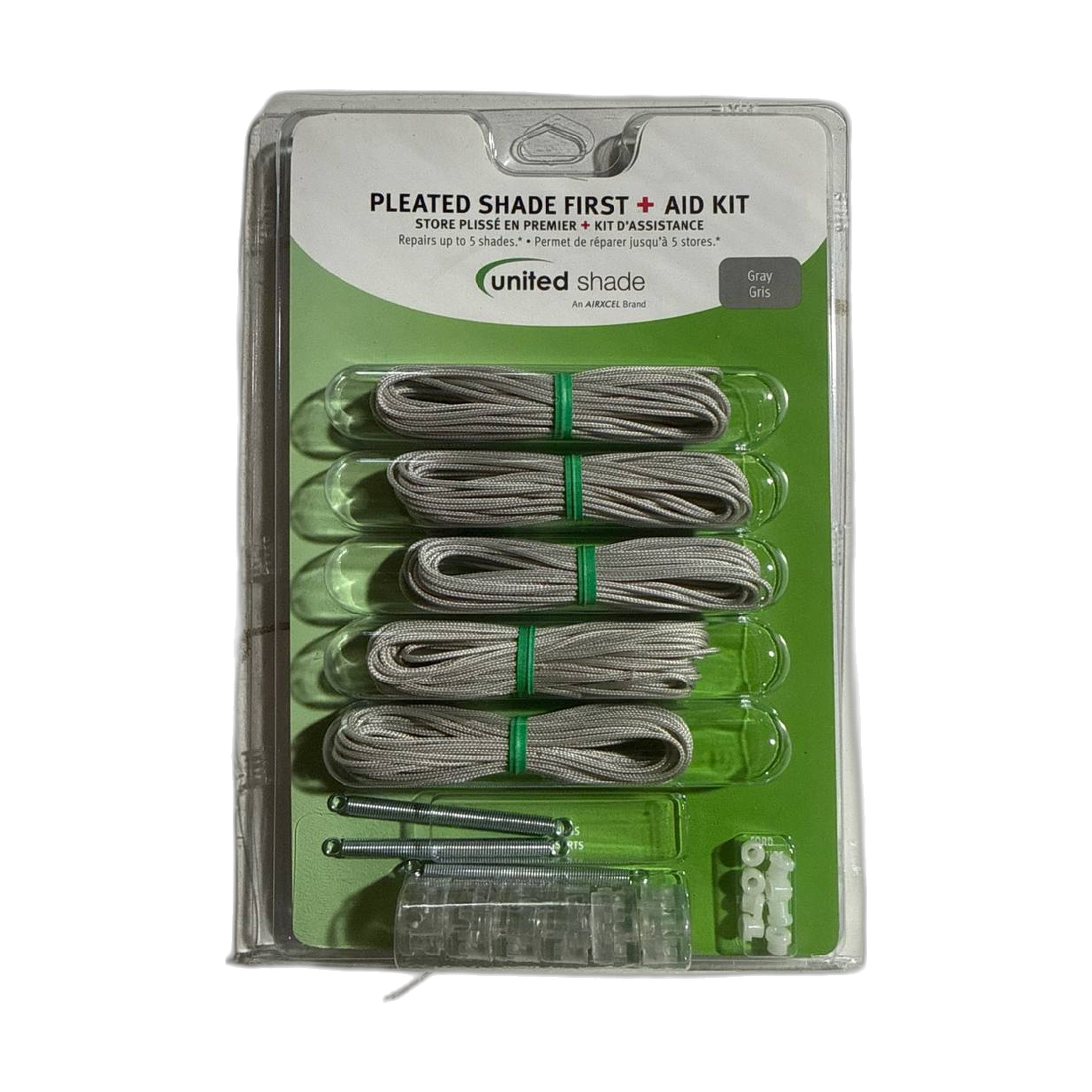 United Shade restring kit grey for pleated shades part 650020 view 1