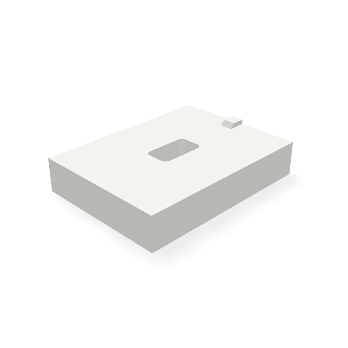 Alpha 770BLANK — print-based underside view of stepped blank body