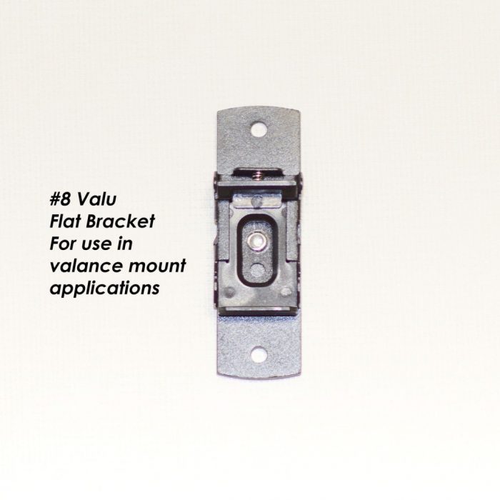 Irvine - #8 Flat Bracket for Valu-Line RV Roller Shades - 1" Tube System Valance Mount Hardware