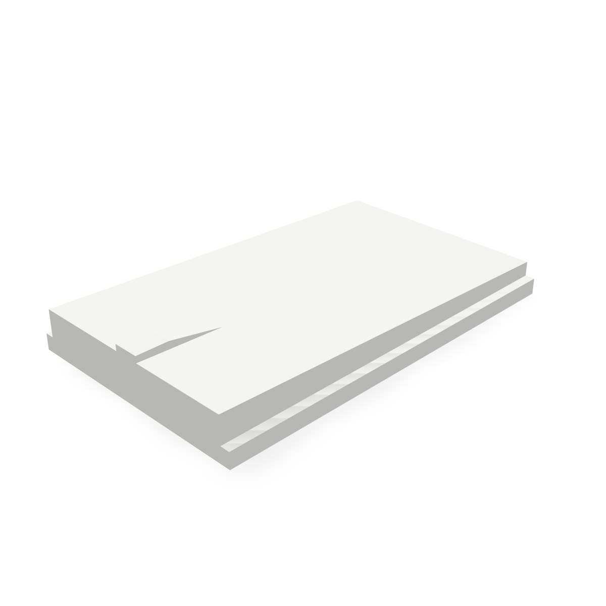 Alpha 930BLANK — print-based underside view of stepped blank body