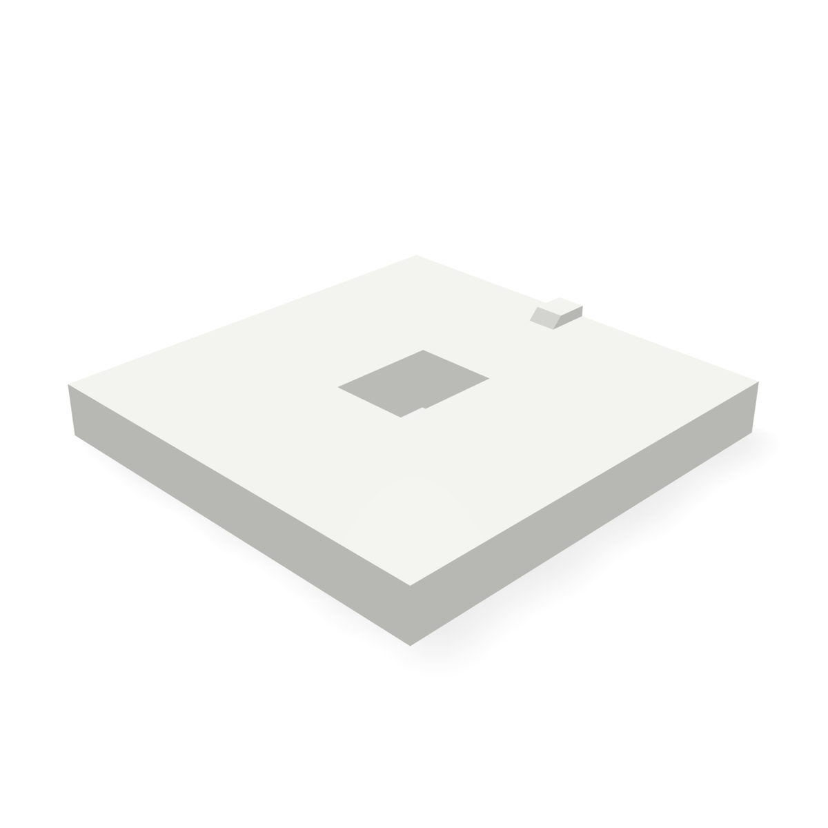 Alpha 931BLANK — print-based underside view of stepped blank body
