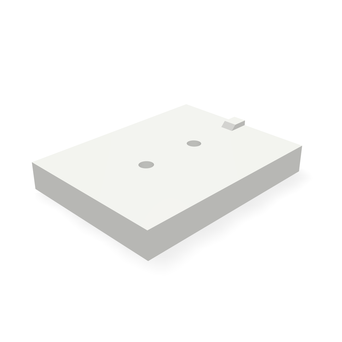 Alpha 976BLANK — print-based underside view of stepped blank body