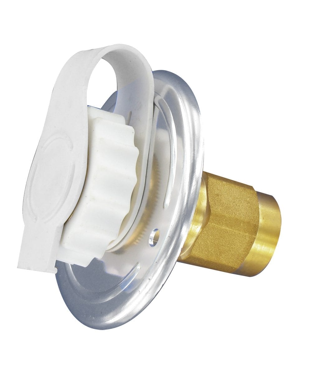 Valterra - Water Inlet - 2-3/4″ Flange, FPT, Lead-Free, Alum Finish - VALA01-0172LF