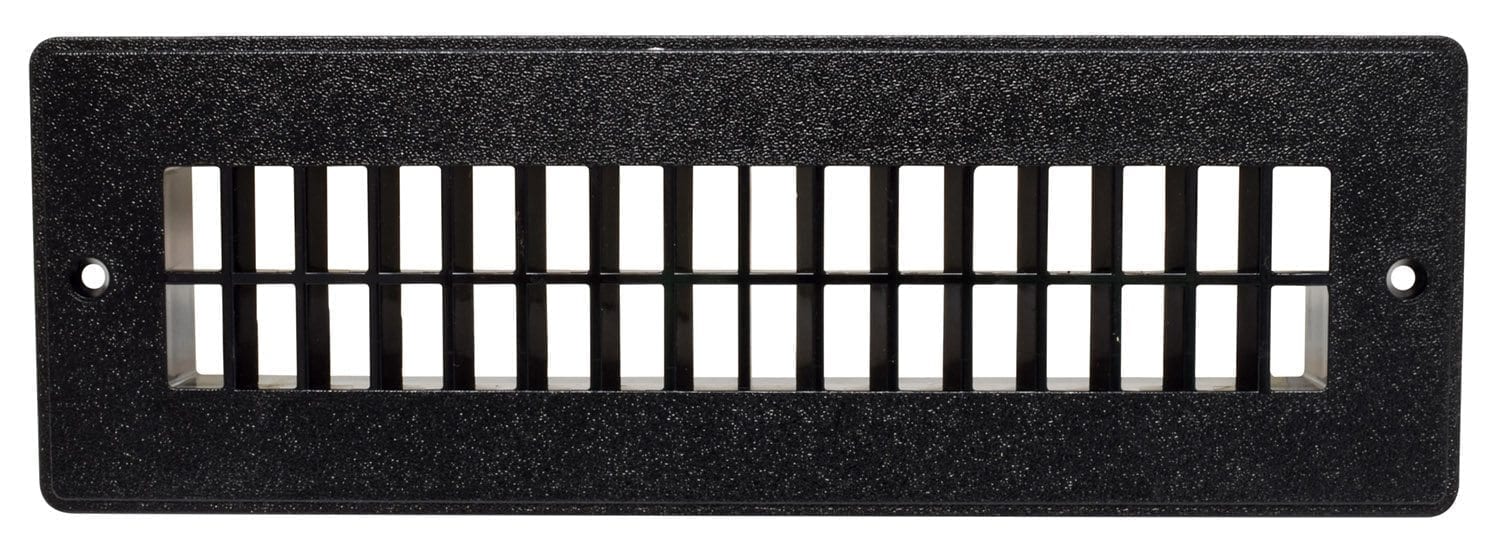 Valterra - Heating and A/C Floor Register - 2-1/4 Inch x 10 Inch, Black - Carded - VAL3366VP
