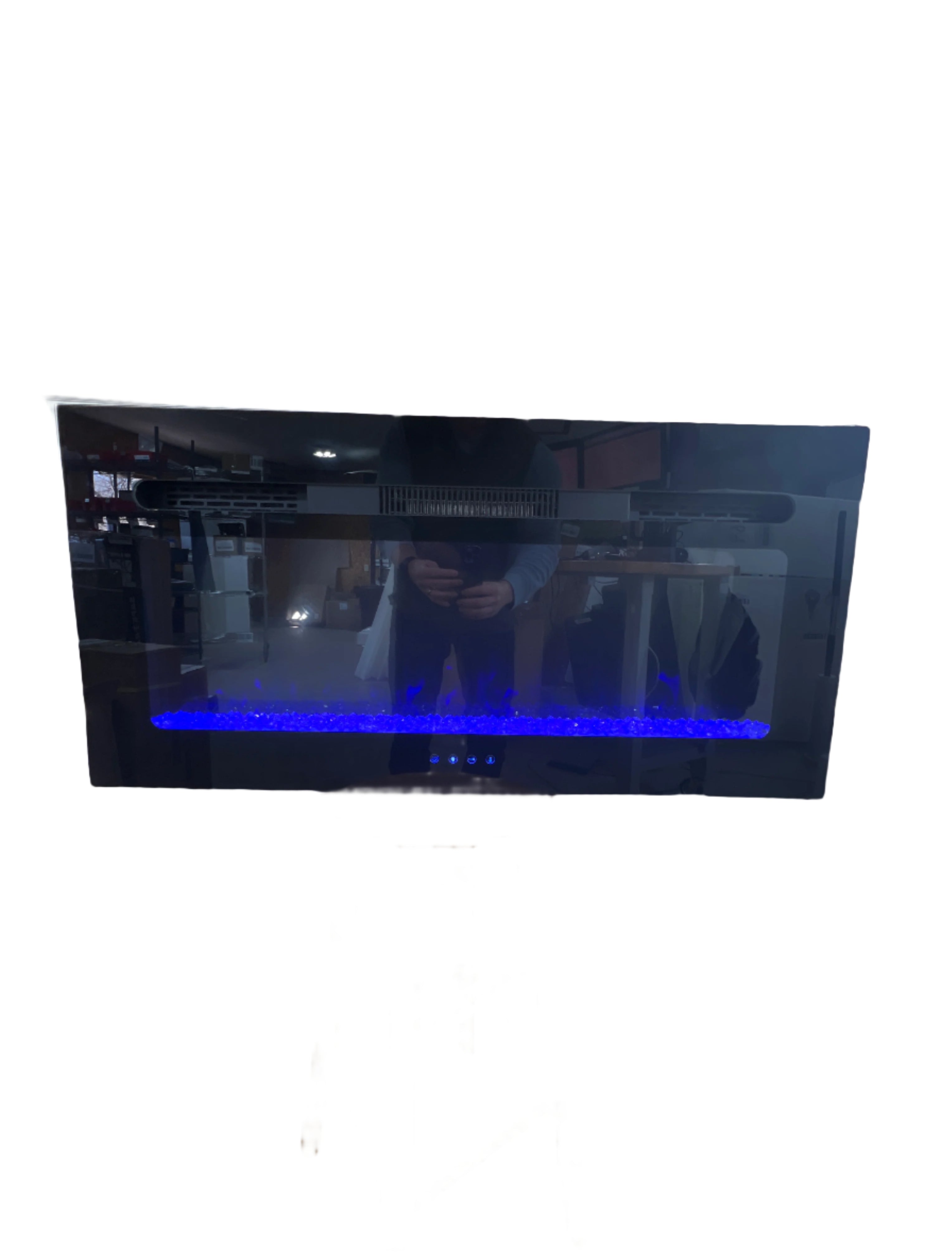 Covenant 36" Electric RV Fireplace Flat Front with Crystals and Remote Control LFP36-CT WD914-36CT