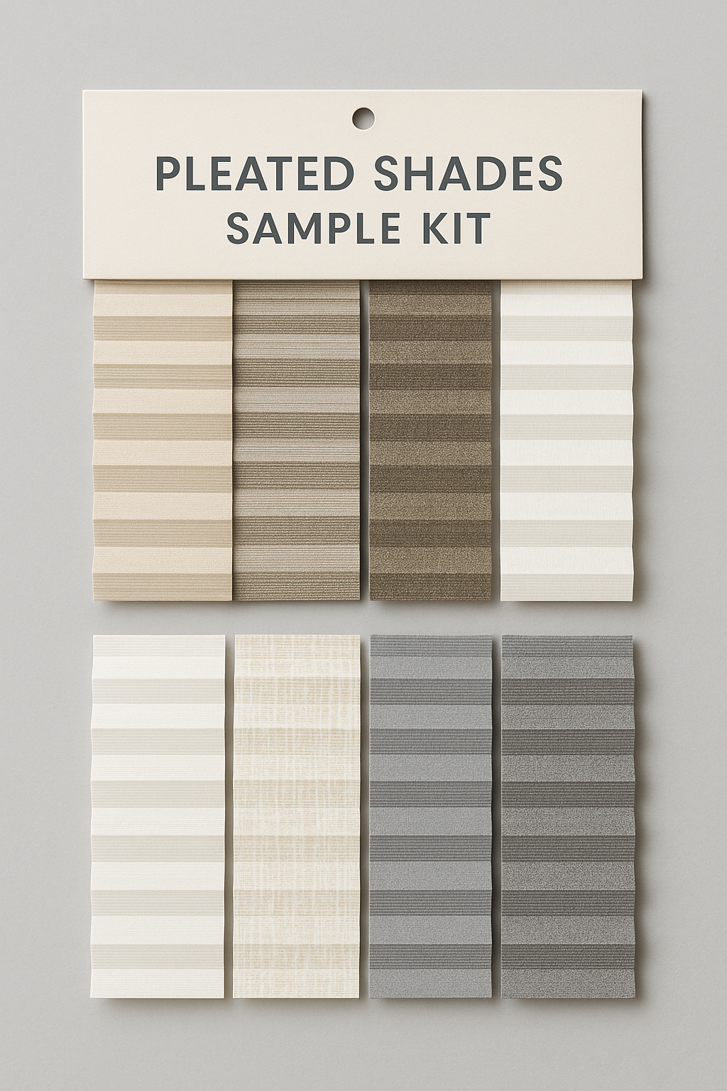 FREE RV Pleated Window Shades Sample Kit (Day and Night Shades)