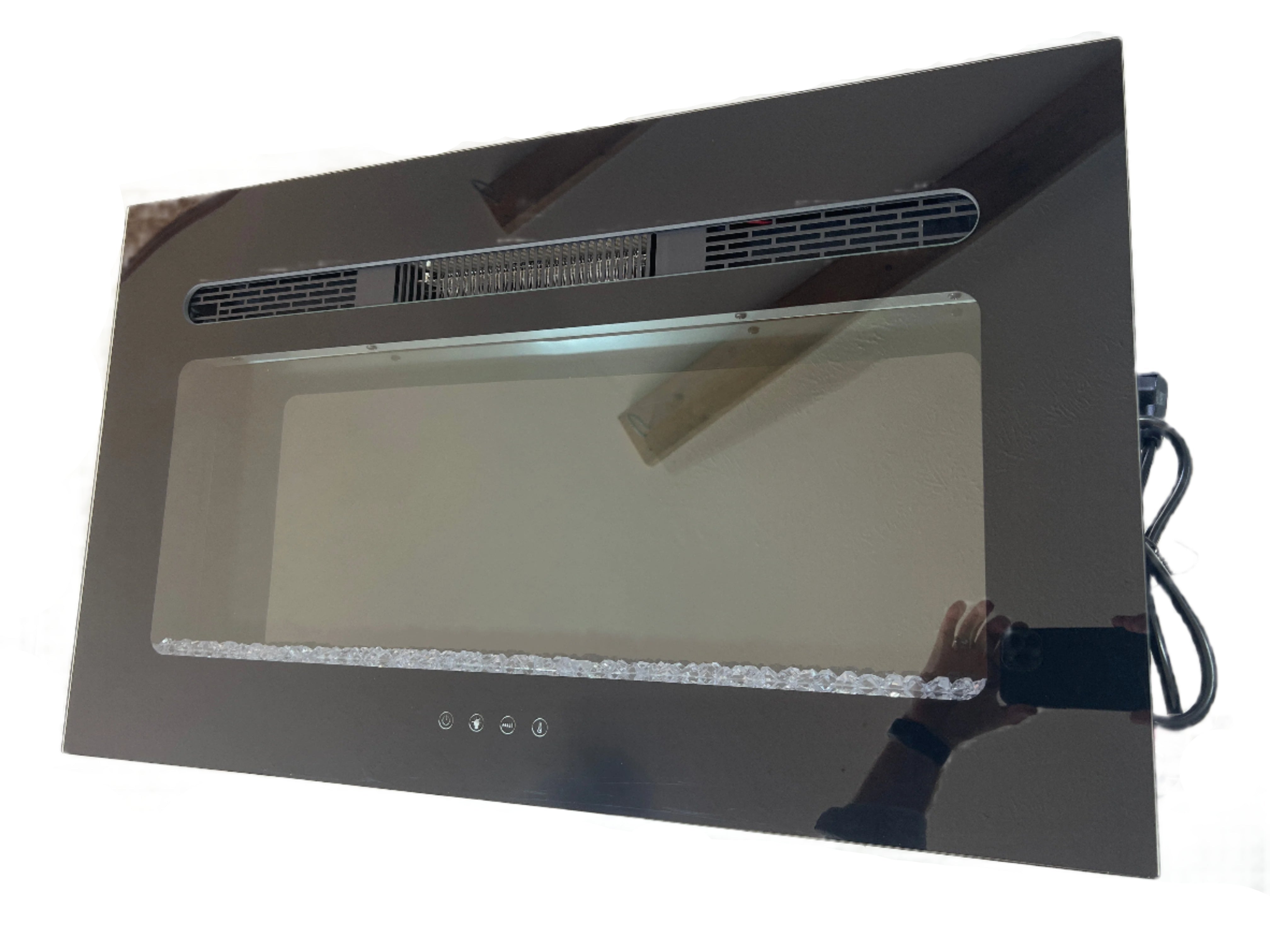 Covenant - 40" Electric RV Fireplace with Crystals and Remote Control - LFP40-CT WD914-40CT