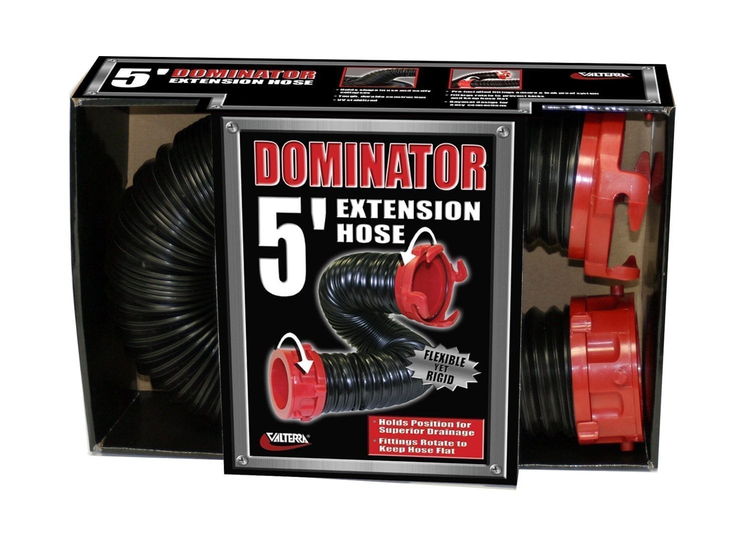 Valterra - Dominator Sewer Hose Extension - 5′ - Boxed - VAL0205