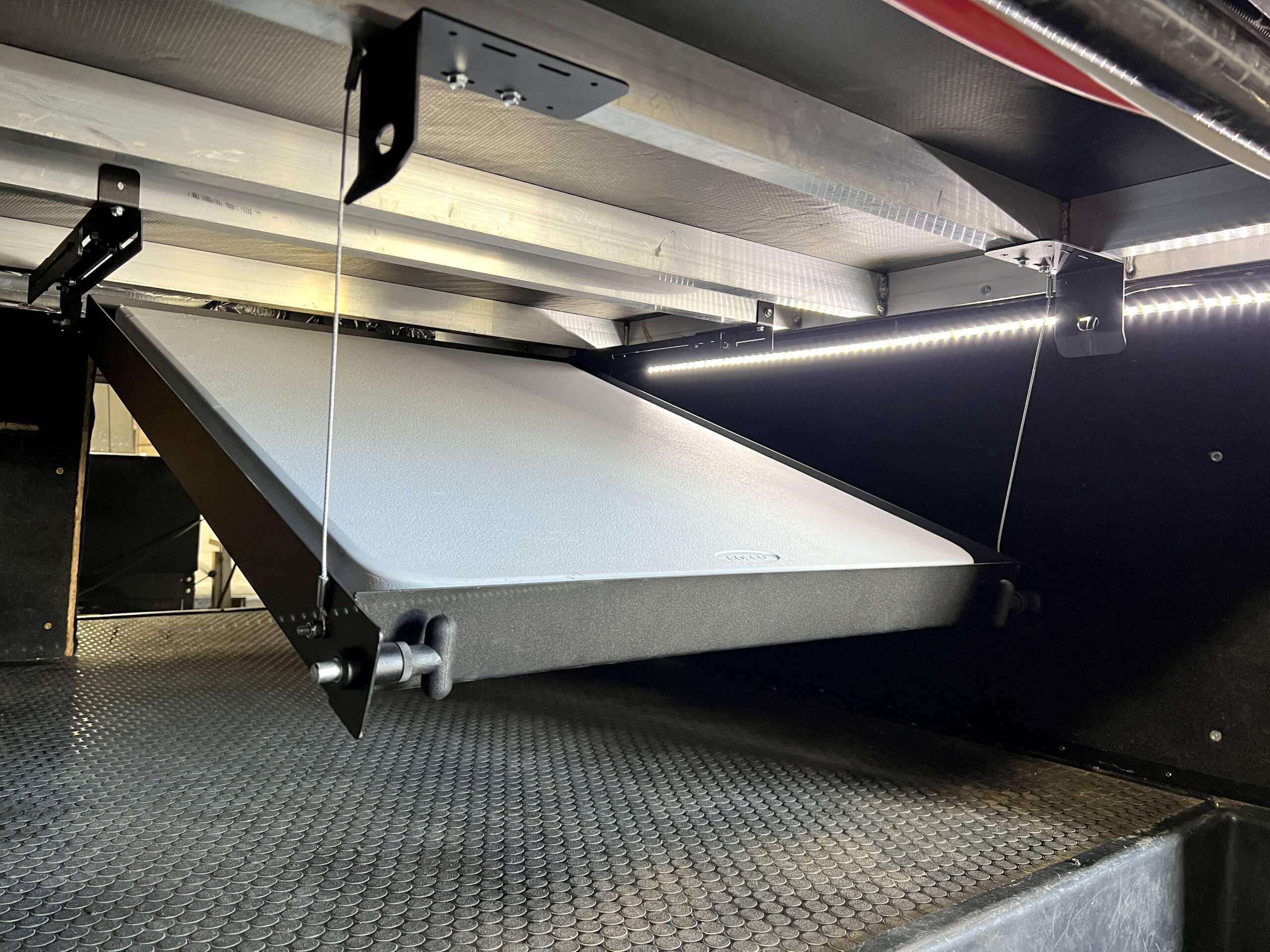 MORryde SP54-187 Drop-N-Stow Table Storage Solution - RV Table Storage System