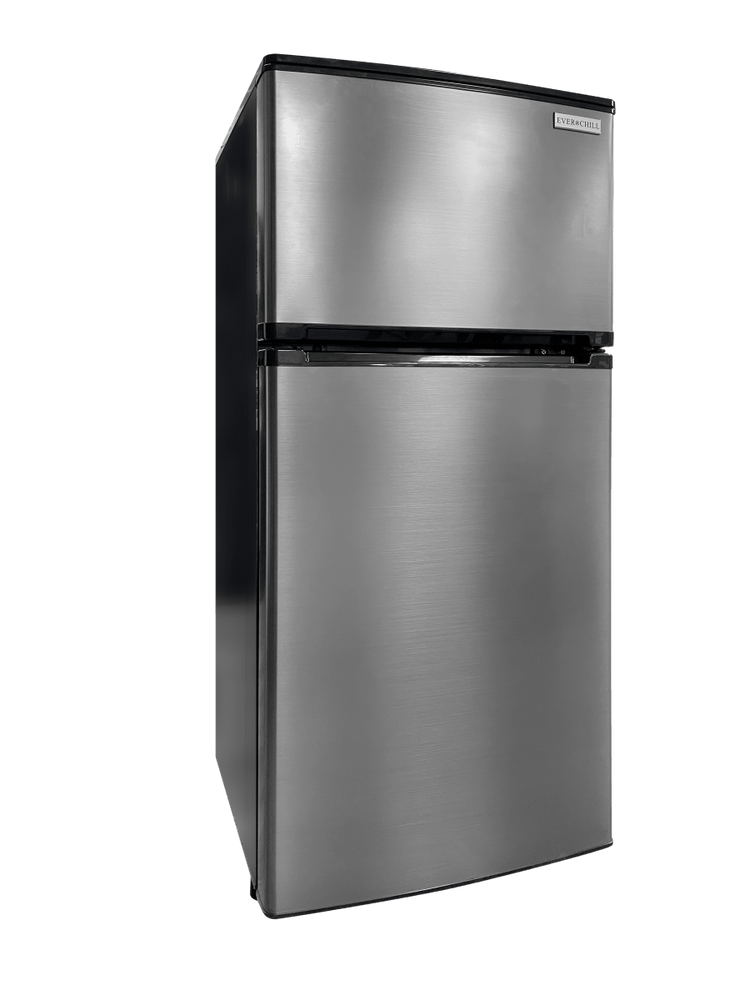 Lippert - Everchill 4.5 Cu Ft 12V RV Refrigerator Right Hand Hinge Stainless Steel WD-127FDC/RHH