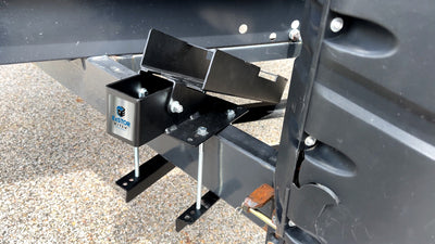 Bolt-on and Lockable Storage Bracket for Weight Distribution Hitches