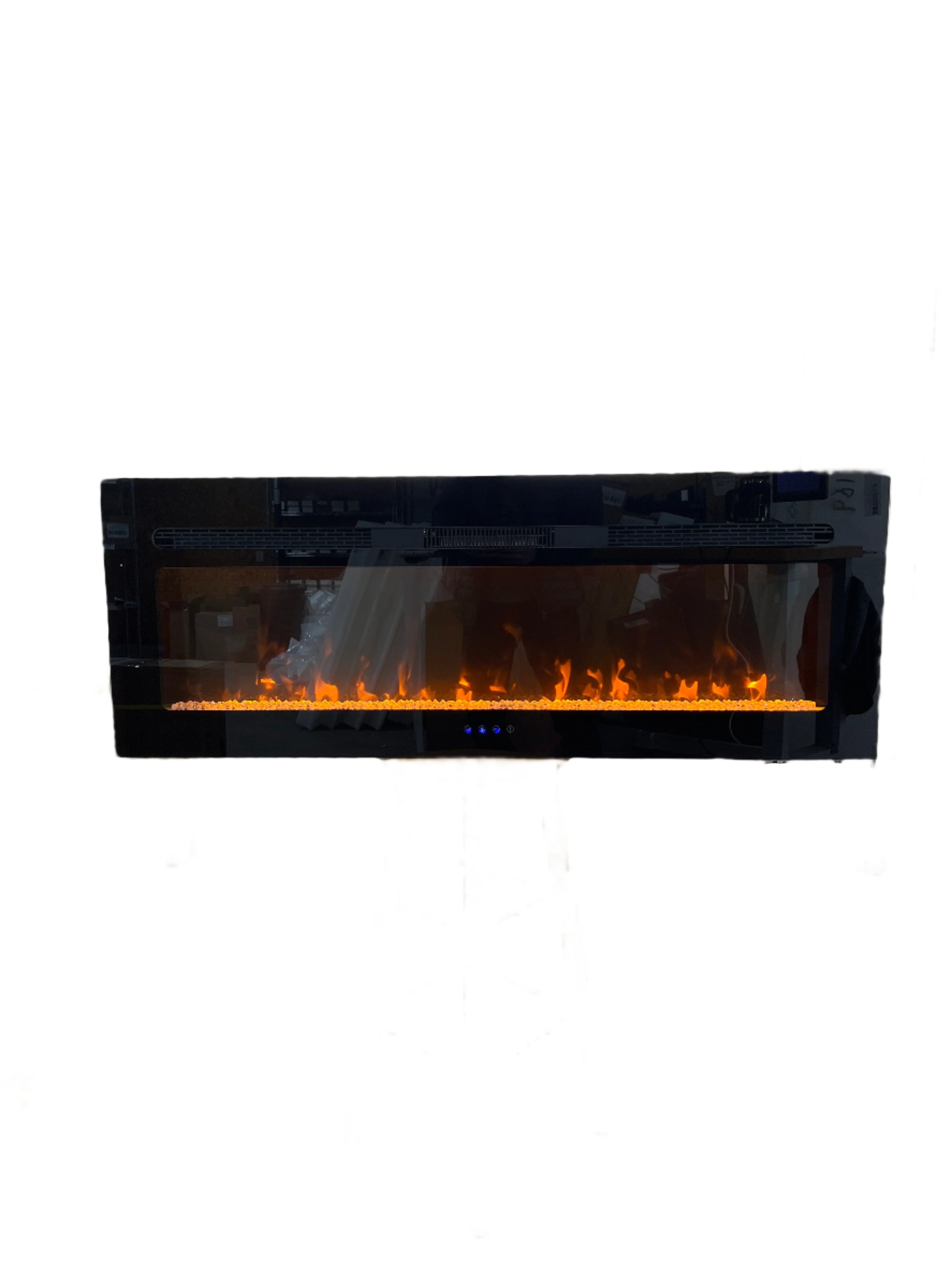 Covenant 48" Electric RV Fireplace Flat Front with Crystals and Remote Control LFP48-CT WD914-48FT