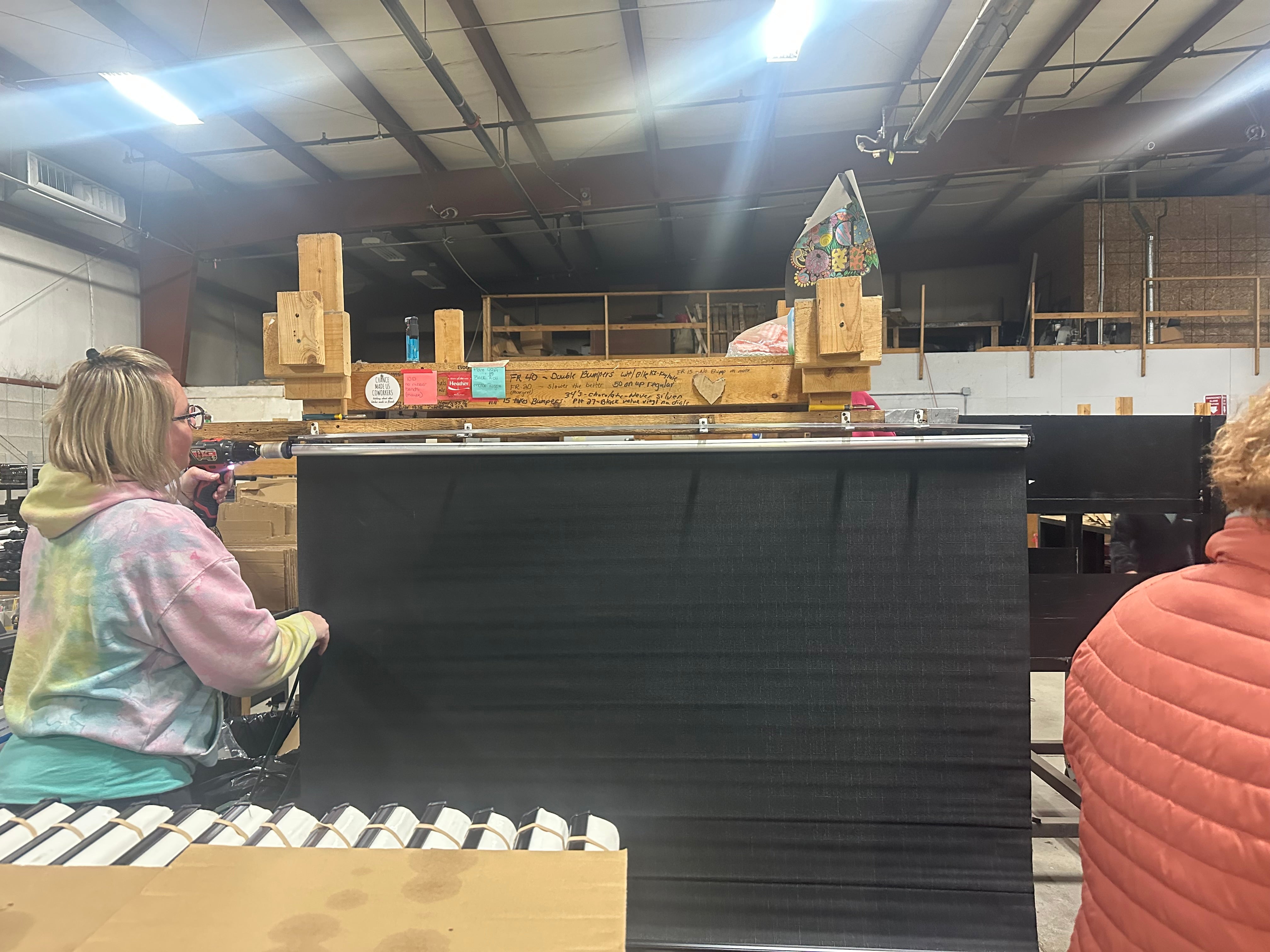 Premium RV Blackout Night Roller Shades - 1.25" Tube - Slow Rise - OEM Part - Custom Size and Color