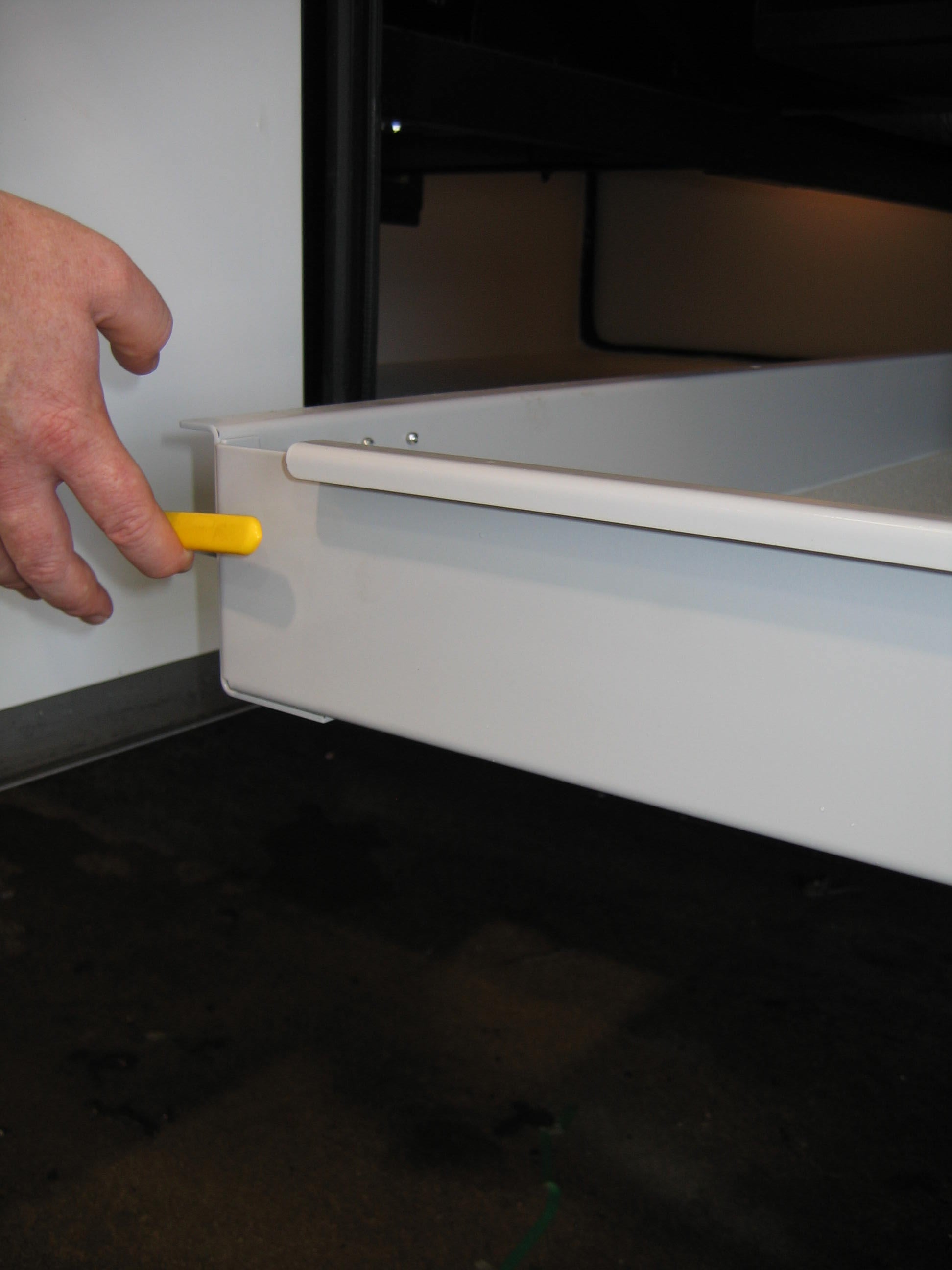 MORryde RV Cargo Slide Tray - Fully Assembled, Multiple Configurations with Carpet